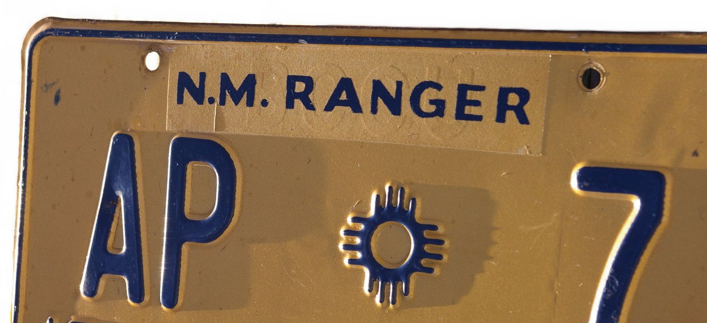 New Mexico Rangers & BCCU License Plates